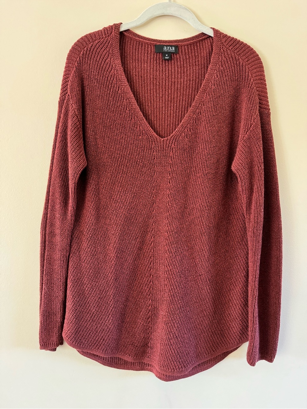 a.n.a Women's V-Neck Knit Sweater